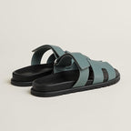 Hermès Chypre sandals - light grey