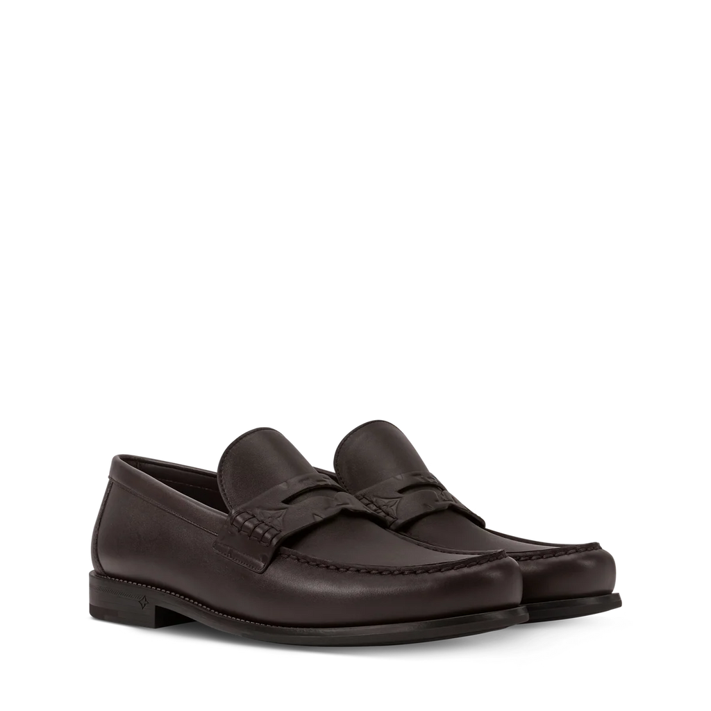 Mocassins Louis Vuitton - Major - Cuir lisse - Marron
