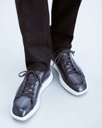 SNEAKERS BERLUTI STELLAR VENEZIA EN CUIR DE VEAU EN GRIS BLEUATRE