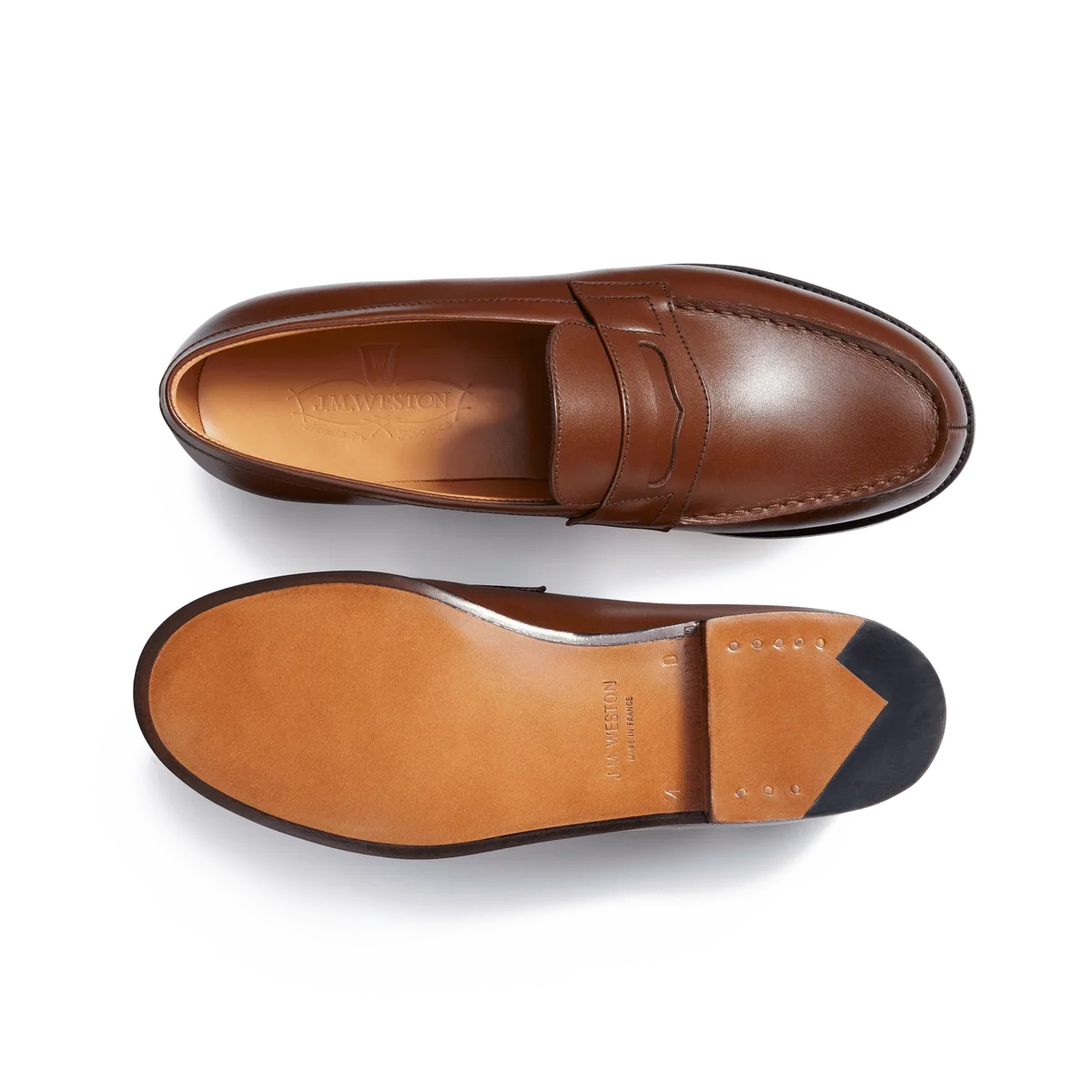 Mocassins J. M WESTON - 180 - Marron