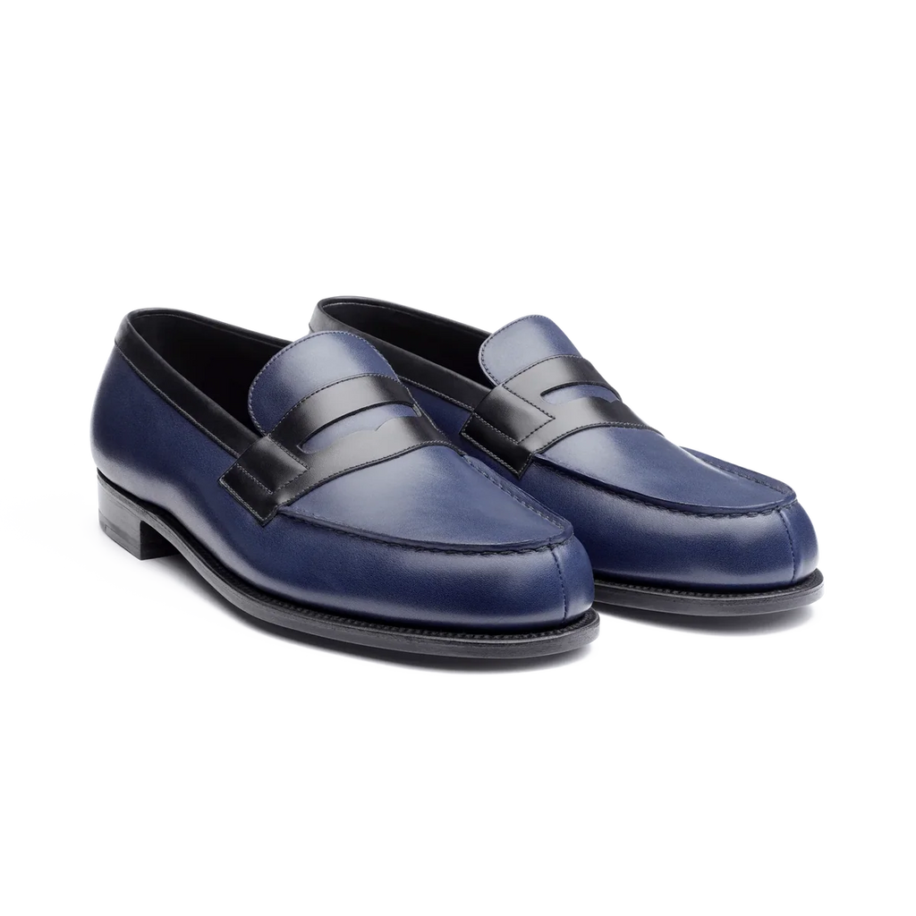 Mocassins J. M WESTON - 180 - Bleu Marine