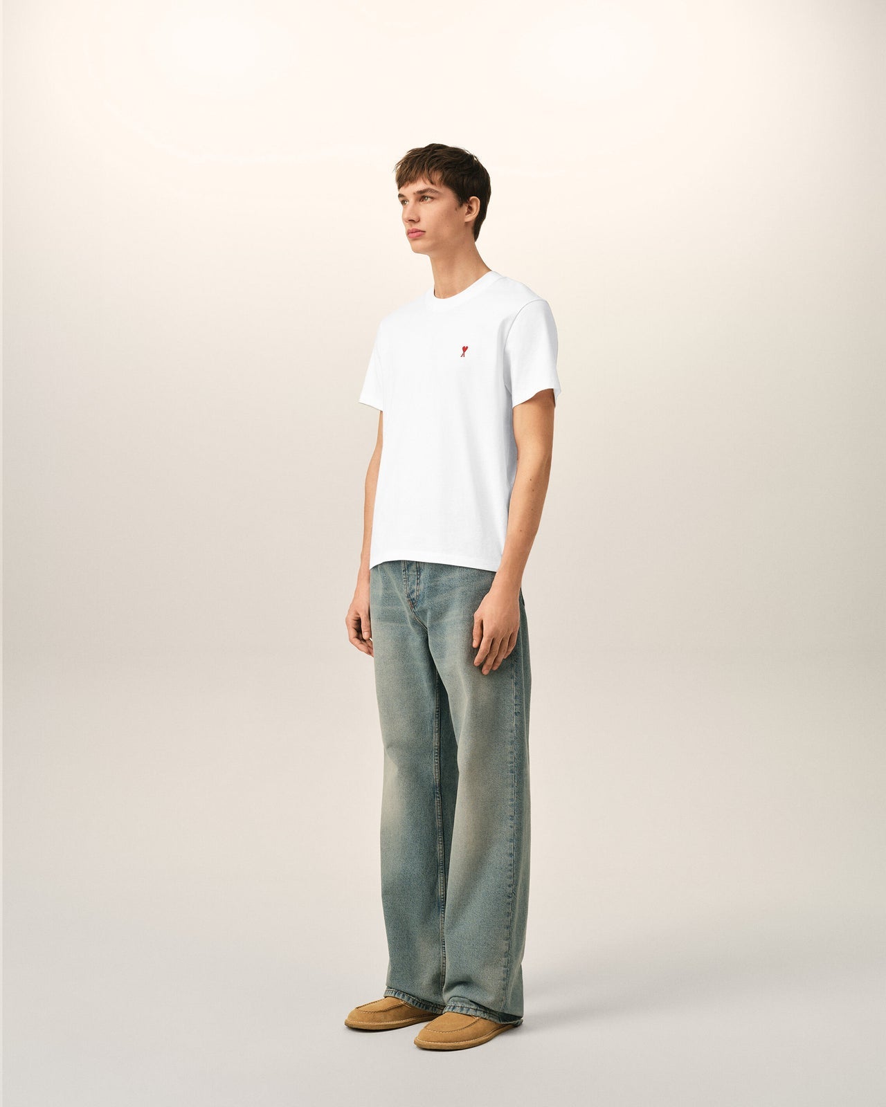 GREY COTTON AMI DE COEUR T-SHIRT