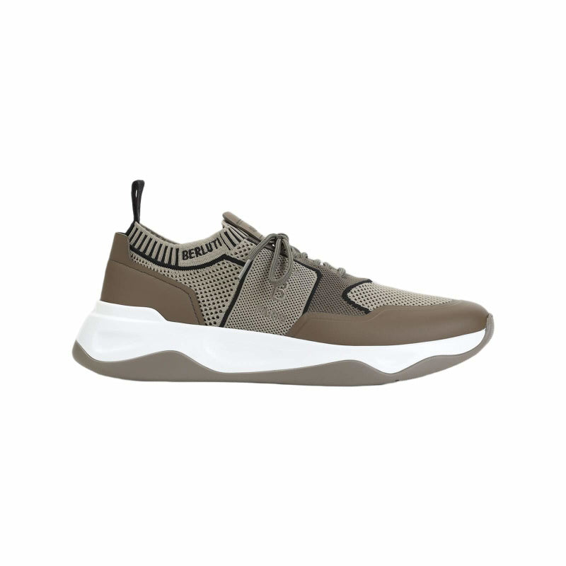 Berluti Shadow Sneakers in a beige and brown color palette