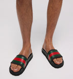 Gucci Men's slide sandal with Web