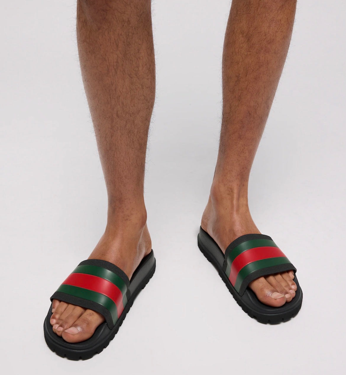 Gucci Men's slide sandal with Web