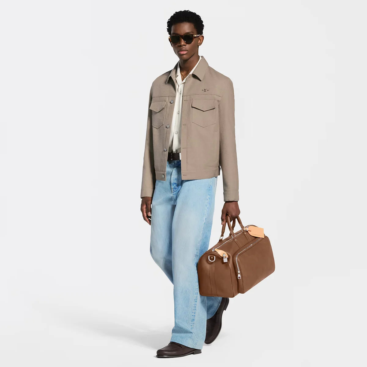 Mocassins Louis Vuitton - Major - Cuir lisse - Marron