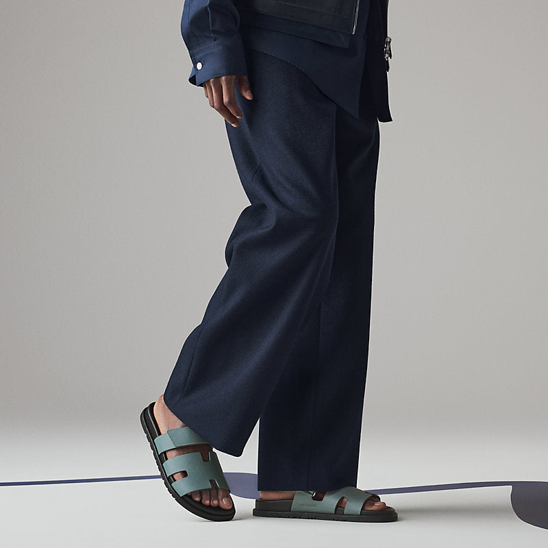 Hermès Chypre sandals - light grey