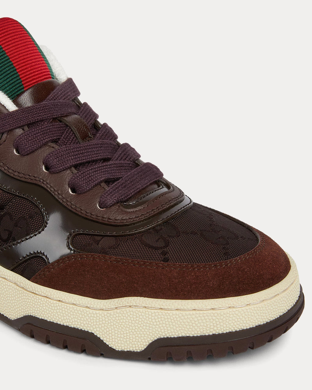 Gucci Women's Re-Web Sneaker in Dark Brown