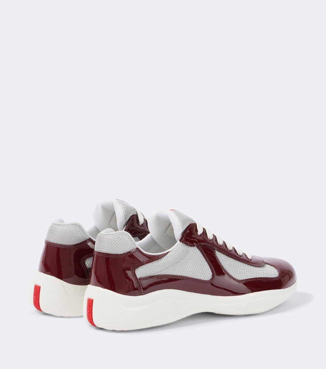 Prada America's Cup Patent Leather and Technical Fabric Sneakers
