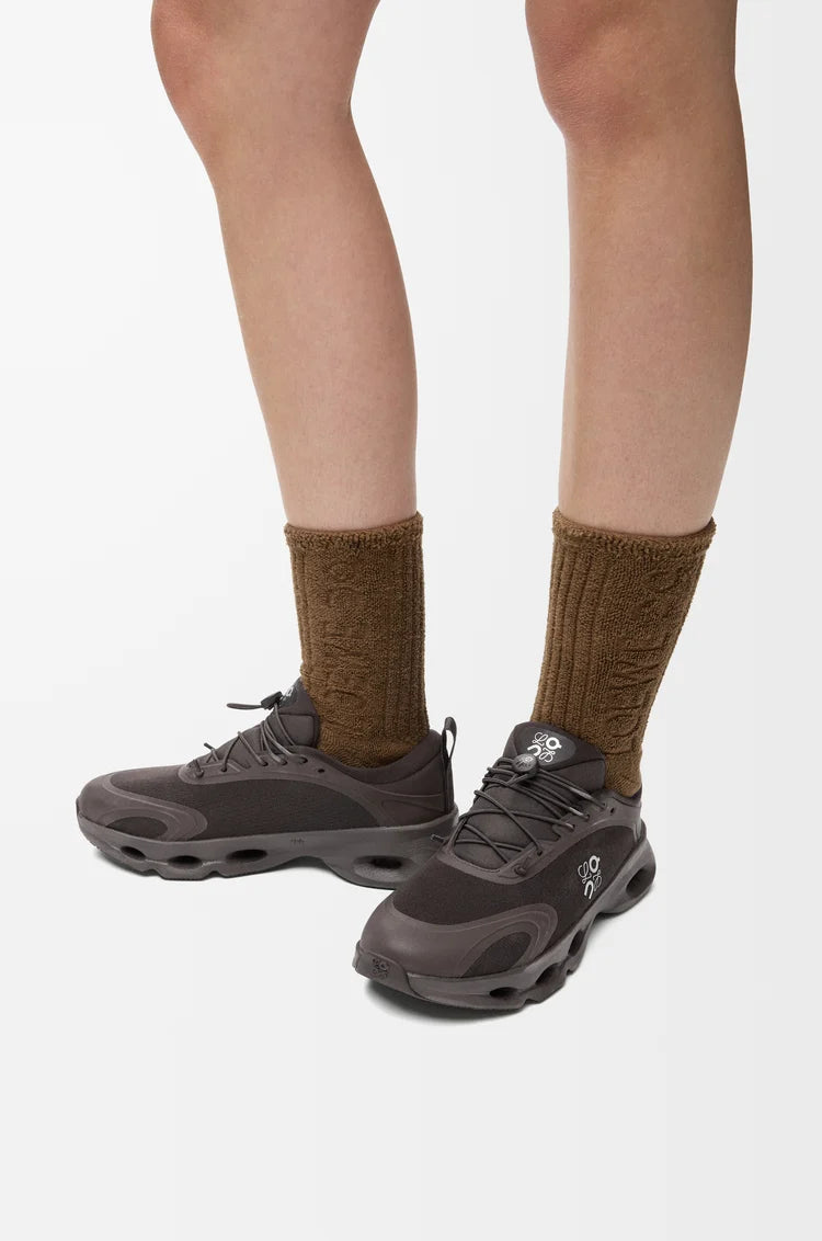 Loewe x On Running Cloudsolo sneakers  "Dark Brown" color *limited-edition*