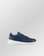 Stefano Ricci Blue Leather and Suede Combination Sneaker