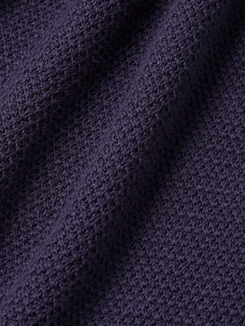 DARK INDIGO ZEGNA BLUE PREMIUM COTTON POLO SHIRT