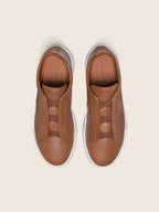 ZEGNA Triple Stitch™ Luxury Leather Sneakers,