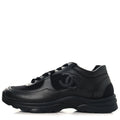 Chanel CC Uniform Black Leather Sneaker