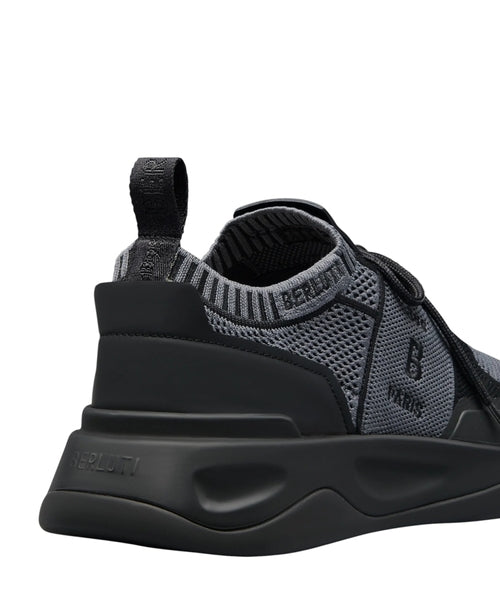 Berluti Shadow Knit and Calf Leather Sneakers