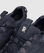 Stefano Ricci Blue Nubuck Sneakers (Model UV689G6647WYSN),