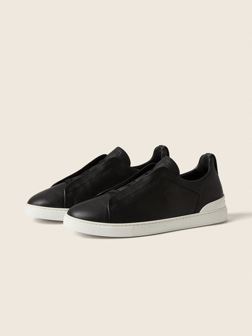BLACK TRIPLE STITCH™ SECONDSKIN SNEAKERS