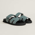 Hermès Chypre sandals - light grey