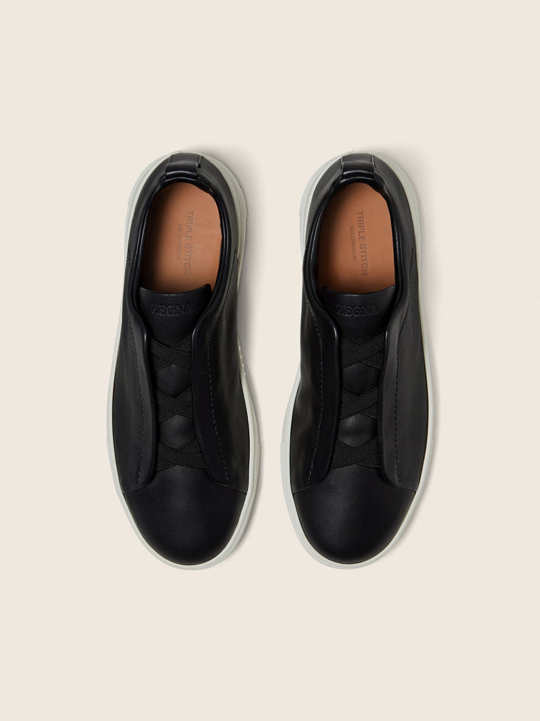 BLACK TRIPLE STITCH™ SECONDSKIN SNEAKERS