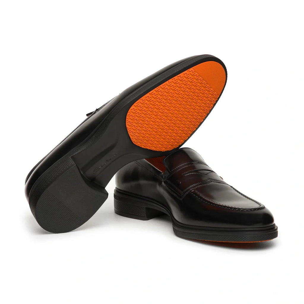 Mocassin Santoni - Easy - Cuir - Noir