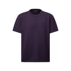 Damier Jacquard Short-Sleeved Crewneck