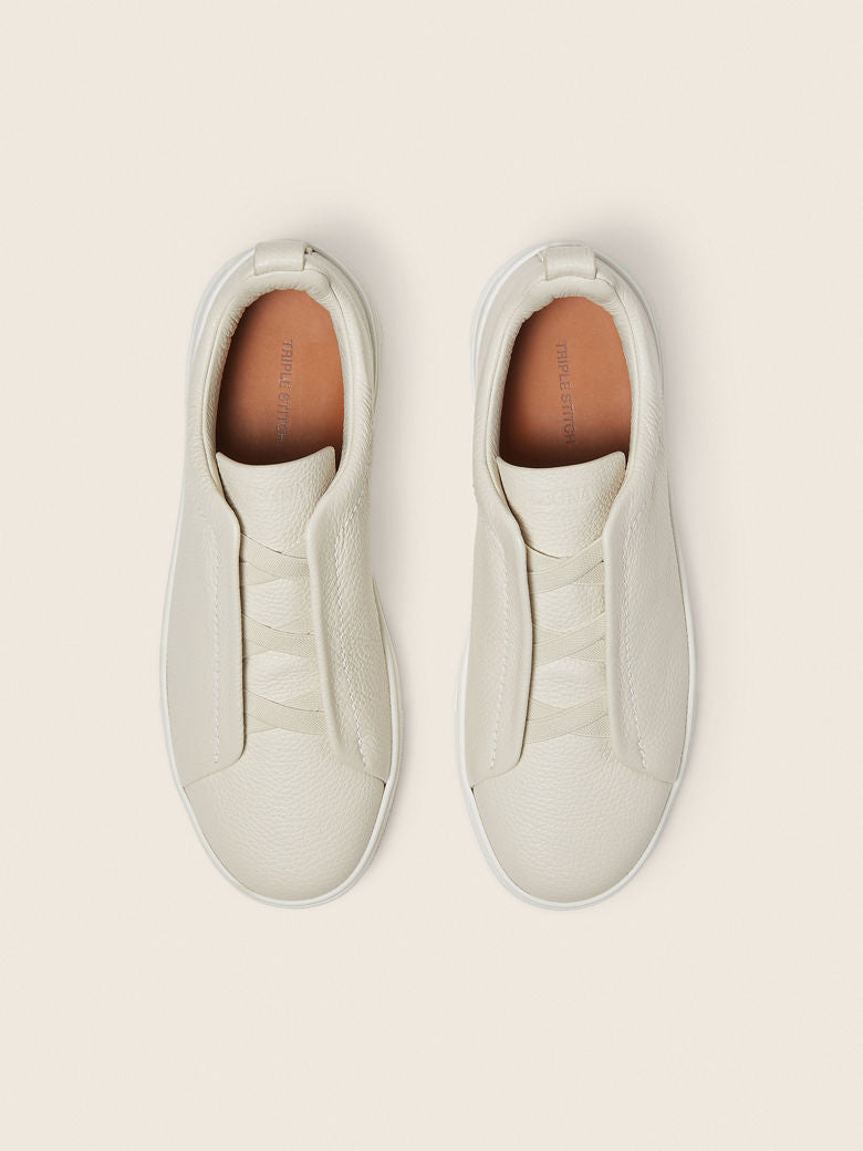 ZEGNA Triple Stitch™ Leather Sneakers.