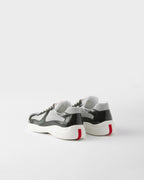 Prada America's Cup Patent Leather and Technical Fabric Sneakers.