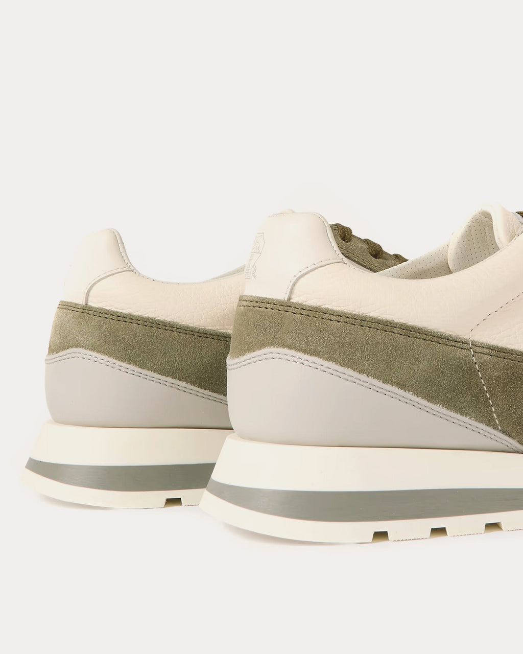 Brunello Cucinelli Olimpo Calfskin & Washed Suede Runner