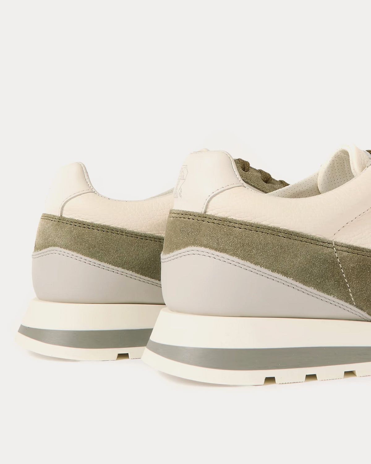 Brunello Cucinelli Olimpo Calfskin & Washed Suede Runner