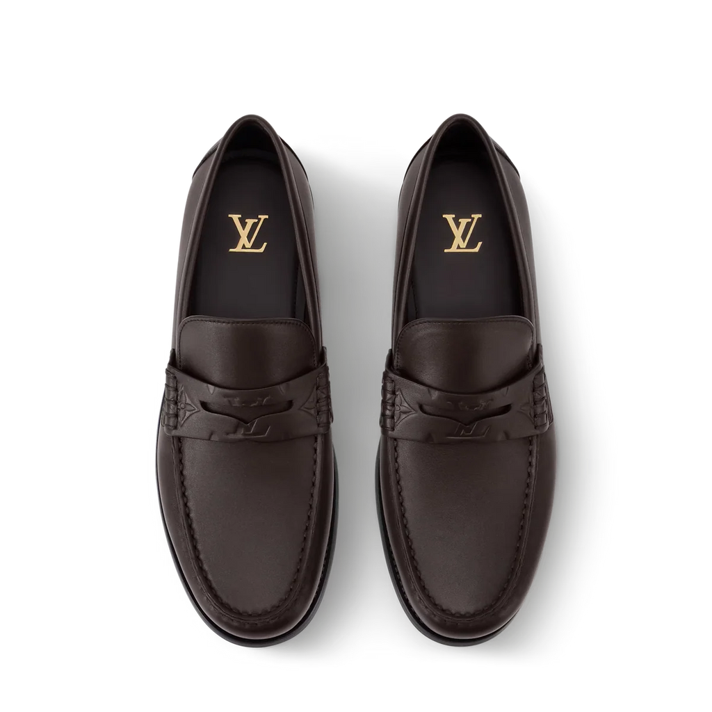Mocassins Louis Vuitton - Major - Cuir lisse - Marron