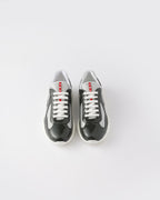 Prada America's Cup Sneakers in anthracite grey and silver