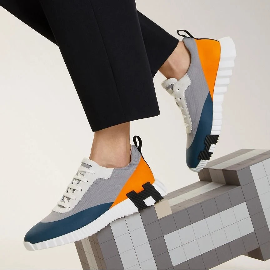 Espadrilles Hermes - Bouncing - Bleu/Orange