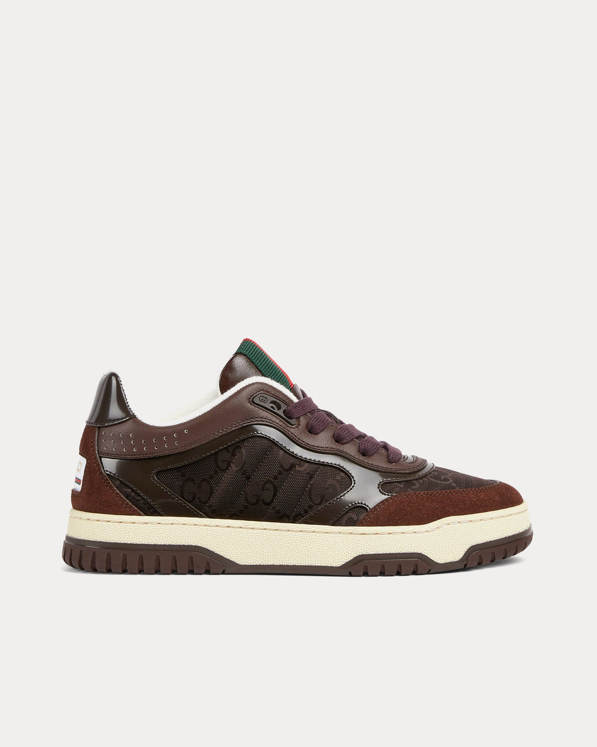 Gucci Women's Re-Web Sneaker in Dark Brown