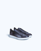 SNEAKERS BERLUTI STELLAR VENEZIA EN CUIR DE VEAU EN GRIS BLEUATRE