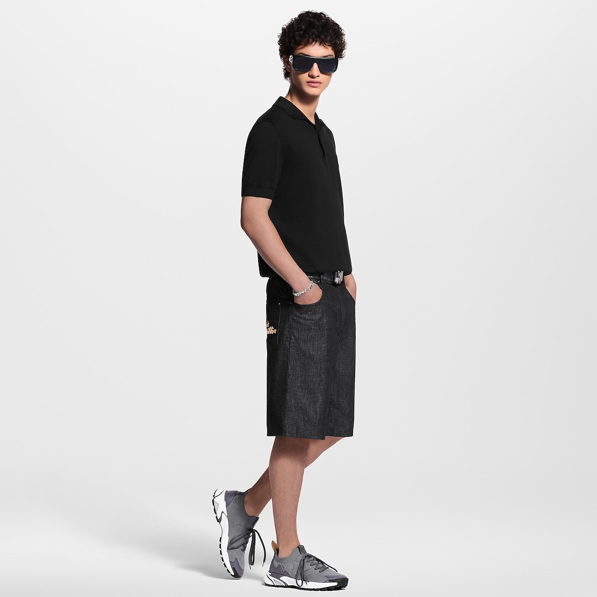 LV Tatic Knit Sneaker Gray
