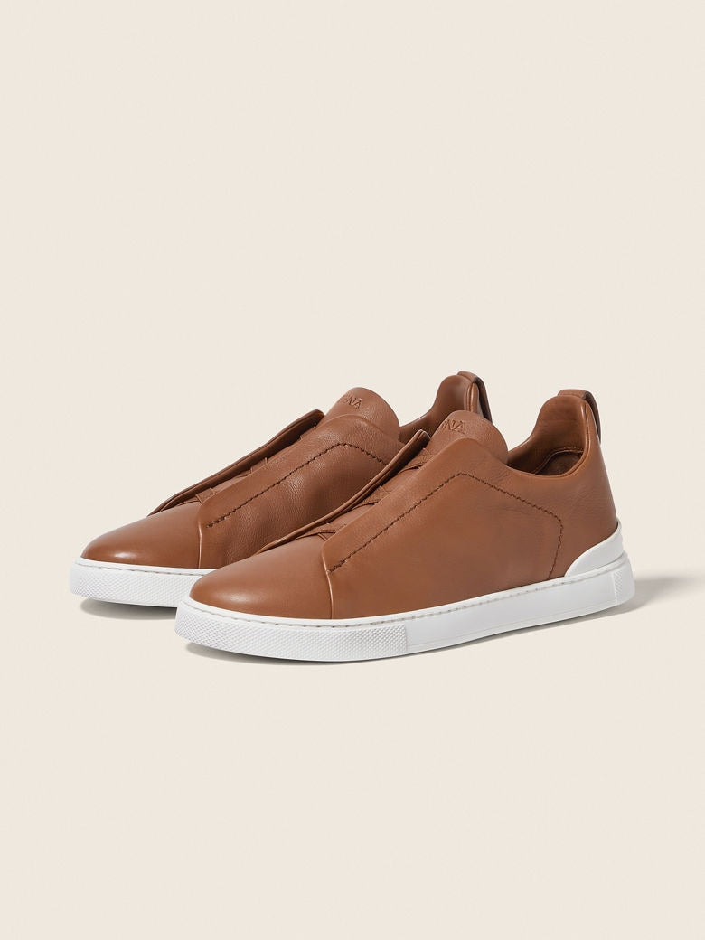 ZEGNA Triple Stitch™ Luxury Leather Sneakers,