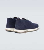 SNEKAERS BERLUTI SLIP-ON ÉCHAPPEE E CUIR SUEDE EN BLEU