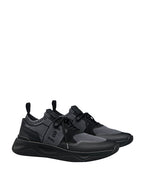 Berluti Shadow Knit and Calf Leather Sneakers