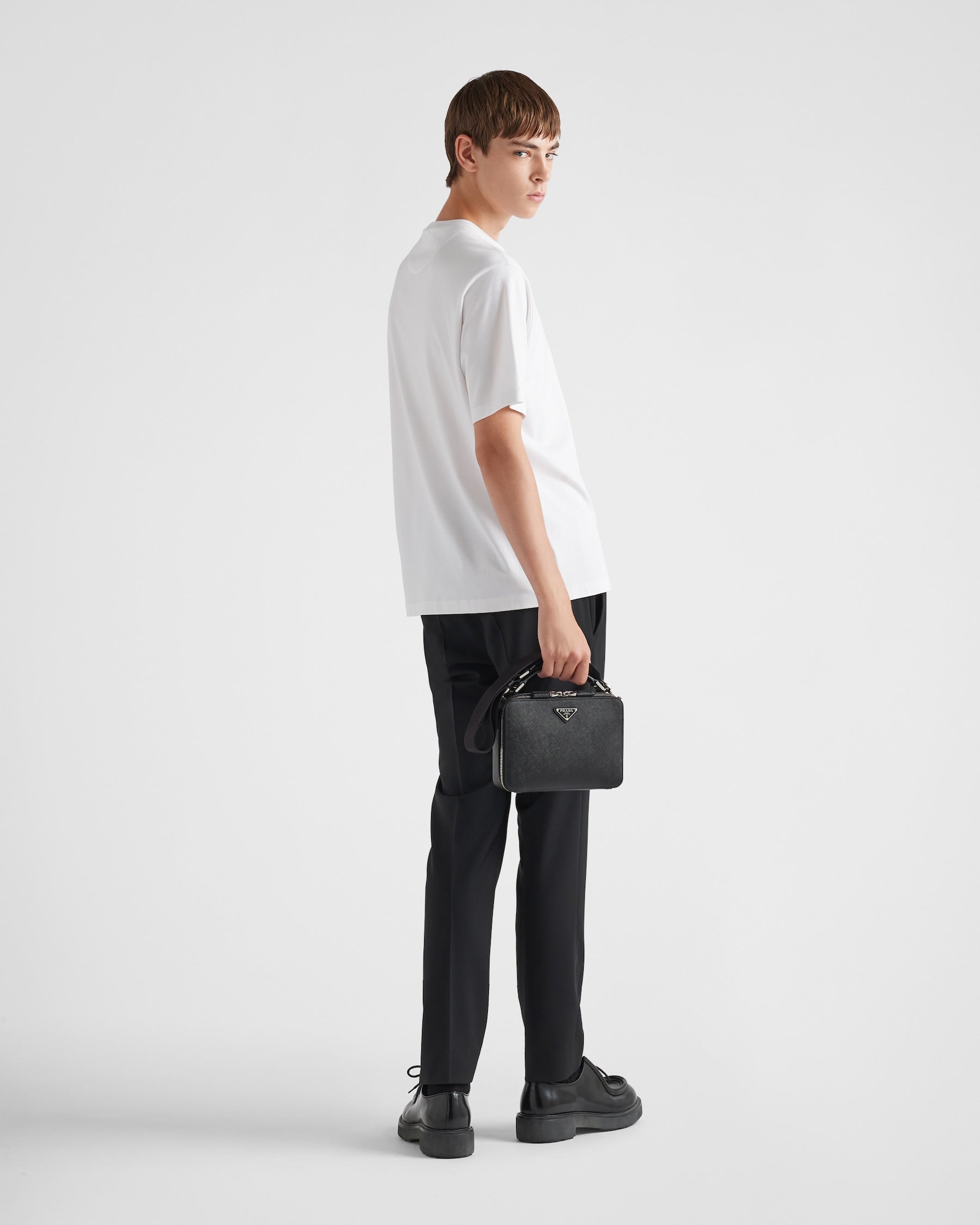 Prada white cotton t-shirt featuring