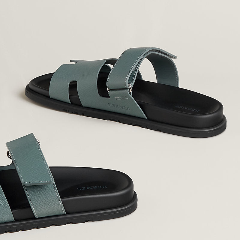 Hermès Chypre sandals - light grey