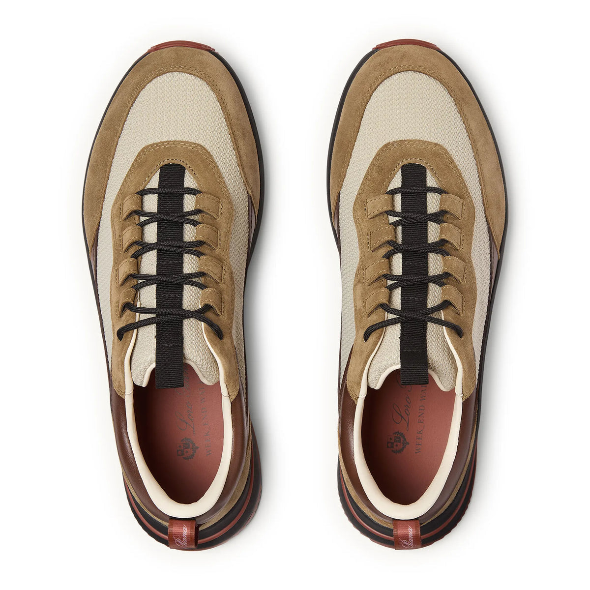 Loro Piana Week End Walk Performance Mesh Crest Sneaker