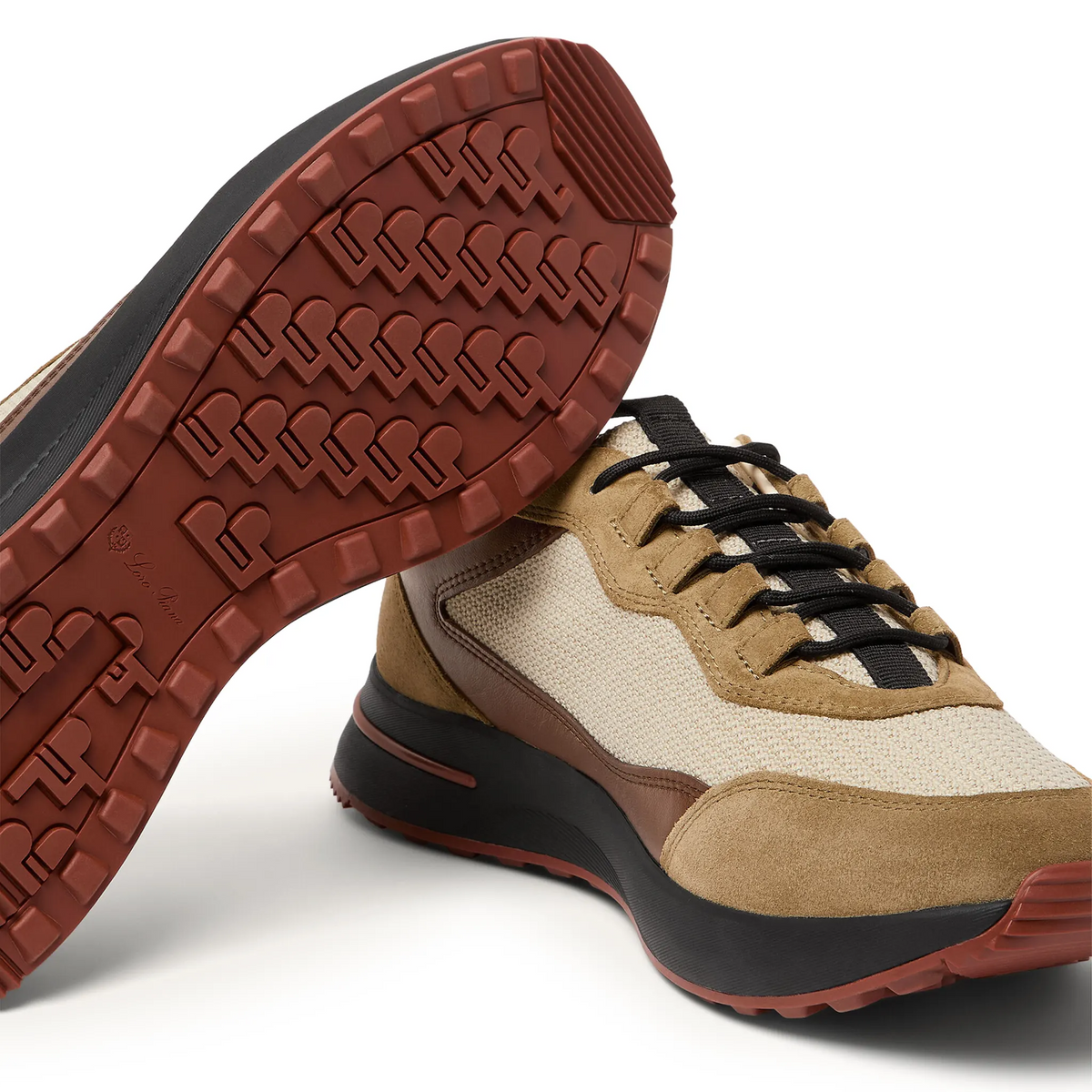 Loro Piana Week End Walk Performance Mesh Crest Sneaker