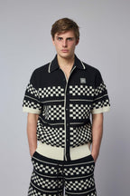 Amiri Checkered Mesh Shirt.