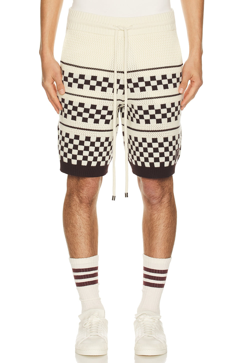 AMIRI Checkered Mesh Logo-Patch