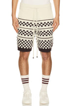 AMIRI Checkered Mesh Logo-Patch
