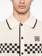 AMIRI Checkered Mesh Logo-Patch