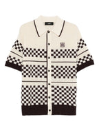 AMIRI Checkered Mesh Logo-Patch
