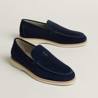 Hermès Low Loafer in suede calfskin.