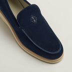 Hermès Low Loafer in suede calfskin.