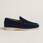 Hermès Low Loafer in suede calfskin.